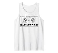 Peloponnesian War Ancient Greece Athens and Sparta Tank Top
