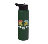 Peloponnesian War Ancient Greece Athens vs Sparta Stainless Steel Insulated Water Bottle