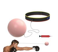 Pelota De Boxeo Reflejo | Equipo Compacto Y Ajustable Interior Con Cinta Para La Cabeza,Pelota De Ejercicio Inflable | Para Mejorar Velocidad De Golpeo Y Reflejos En Casa