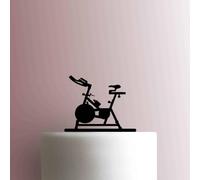 Peloton Bike - Acrylic Cake Topper 5 Inch Width/Yellow