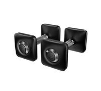 Peloton Dumbbells | Ergonomically Designed Pair of Cast Iron Weights With Urethane Coating and Nonslip Grip, Available in Set of Two, Black, 9 kg