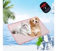 Pelsbarn Cooling Mat, Pelsbarn Cooling Mat for Dogs, 3-Layer System, Self Cool Dog Sofa, Washable, Non-Slip Bottom, Dog Couch Bed for Sofa, Floor, Car (Pink,M(62 * 50cm))