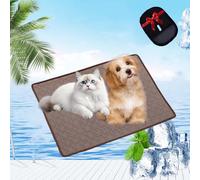 Pelsbarn Cooling Mat, Pelsbarn Cooling Mat for Dogs, 3-Layer System, Self Cool Dog Sofa, Washable, Non-Slip Bottom, Dog Couch Bed for Sofa, Floor, Car (Brown,XXL(150 * 100cm))