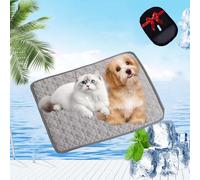 Pelsbarn Cooling Mat, Pelsbarn Cooling Mat for Dogs, 3-Layer System, Self Cool Dog Sofa, Washable, Non-Slip Bottom, Dog Couch Bed for Sofa, Floor, Car (Grey,XS(40 * 30cm))