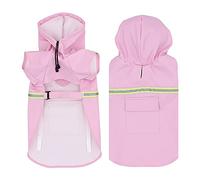 Pelsbarn Rain Jacket for Dogs, Reflective Waterproof Dog Raincoat, Adjustable, Lightweight Hooded Dog Jacket for Small to Large Dogs and Puppies