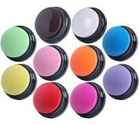 PELTEFLU Voice Recording Button, 30 Second Record Button for Dog Pet Interactivity, Gift for Friend, Family,10 Color Have Coffee and White