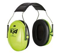 3M Peltor Kid Earmuffs with Headband, 27 dB, Neon Green - Ear defender with comfortable wear for children - 1x Ear Protector in neon green