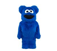Peluche Bearbrick Cookie Monster Medicom Toy Bleu 28 cm