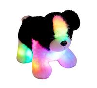 Peluche Chien Lumineux - En Peluche Douce Avec Veilleuse LED, Doudou Chiot Réconfortant Pour Sommeil Enfant, Cadeau D'Anniversaire Kawaii Pour Fille Garçon, 25-28cm