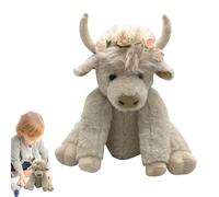 Peluche de vaca de las tierras altas, juguete de vaca de las tierras altas - Peluche de vaca de las Highlands escocesas de 10 pulgadas | Juguete de Peluche de vaca marrón, Ganado de las tierras altas
