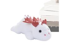 Peluche Dragon Mignon 28 cm | Doudou Petit Dragon Valance Couché En Coton PP | Coussin Décoratif Doux Idée Cadeau Anniversaire & Fête Pour Garçons & Filles
