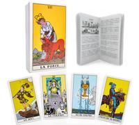 Pelucton Classic 78-card Tarot Deck for Beginners with Guide Book in French