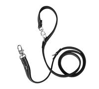 Peluvio Amigo Dog Leash 2.2 m for Medium Dogs, Nylon Adjustable Reflective, Strong Carabiner and Metal Hardware, Lightweight, Quick Dry, Moisture and UV Resistant (Black, 2 cm x 2,2 m)