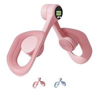 Pelvic and Thigh Trainer ,Smart Screen Digital Display Count Enlarged Fitting Surface for Home Workout Equipment for Pelvis Legs, HIPS, Glutes and Slimming & Postpartum (Pink)