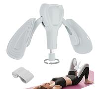 Pelvic Floor Exercise Devices 35 kg Adjustable Kegel Pelvic Floor Muscle Trainer Inner Thigh Adductor Exerciser Hip Trainer for Postnatal Recovery for Women and Men,with Band,Grey