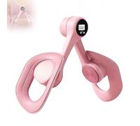 Pelvic Floor Exercise Devices, Thigh Master for Women & Men, Portable Hip & Thigh Exerciser with 360° Rotation, Anti-Slip Equipment for Home Gym Toner Workout (Pink with Counter)