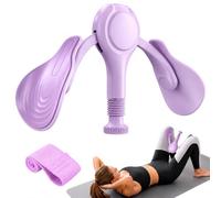 Pelvic Floor Muscle Trainer for Women and Men, 32kg Adjustable Kegel Pelvic Floor Hip Trainer Inner Thigh Exerciser for Postnatal Recovery, Leg Strengthener Workout Equipment with Band