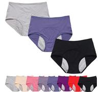 Pelvic Floor Support & Leakproof Underwear, Comfy Leak Proof Underwear for Women (3PCS-B,7XL)