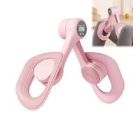 Pelvic Floor Trainer, Pelvic Floor Muscle Trainer for Men & Women, 360° Rotating Pelvic Floor Exerciser, Automatic Counting, Inner Thigh Exerciser, Pelvic Floor Strengthener for Home Gym Use (Pink)