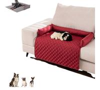 Pelzbarn Cooling Mat for Dogs, HeatRelief Ice Silk Fabric Dog Bed, Non-Slip & Machine Washable, Summer Comfort for Small to Large Pets (Red,2XL:90 * 135cm/35.4 * 53.1in)