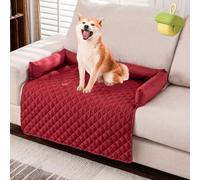 Pelzbarn Cooling Sofa Bed, Dog Bed, Cooling Bed, Pelsbarn HeatRelief Cooling Dog Bed, Give Your Dog Cooling Support and Comfort (Red, 75 x 75 cm)