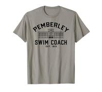 PEMBERLEY Swim Coach est 1813 Pride Prejudice Austen Meme T-Shirt