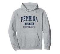 Pembina North Dakota ND Vintage Athletic Sports Design Pullover Hoodie