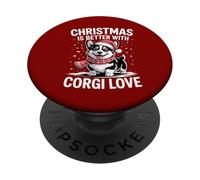 Pembroke Cardigan Christmas Is Better With Welsh Corgi Love PopSockets Adhesive PopGrip