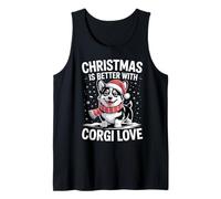 Pembroke Cardigan Christmas is Better with Welsh Corgi Love Tank Top