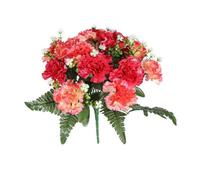 Pembroke Carnation Mixed Bunch - Pink - Artificial Flowers