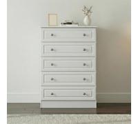 Pembroke Chest - 5 Drawer - White