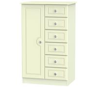 Pembroke Cream 1 Door Midi Wardrobe