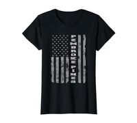 Pembroke Pines, Florida, American Flag Value Graphic T-Shirt, Women, Black, XL