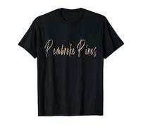 Pembroke Pines Florida Vintage Elegant Design Value Graphic T-Shirt, Men, Black, XL