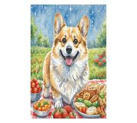 Pembroke Welsh Corgi 1000 Piece Complete Jigsaw Puzzle Set Cute Pet Animals Teens Beginners Educational Challenge Puzzle Fans Group Play Anniversary Creativity & Gift Giving 1000 PCS