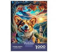 Pembroke Welsh Corgi 1000 Piece Jigsaw Puzzle for Adults And Kids-Challenging Hard Puzzle Game,Home Decoration & Family Fun 70x50cm/1000pcs
