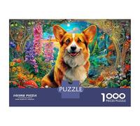 Pembroke Welsh Corgi 1000 Piece Jigsaw Puzzle for Adults And Kids-Challenging Puzzle Game,Home Decoration & Family Fun 38x26cm/1000pcs