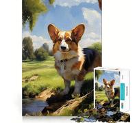 Pembroke Welsh Corgi 1000 Piece Jigsaw Puzzle for Teenagers Wise Think Toy Easy Leisure Tight Cut Amazing Present (38x26cm)