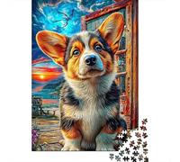 Pembroke Welsh Corgi 1000 Piece Jigsaw Puzzle with Whimsical Design - A Charming Challenge for Adults And Kids Age 14 Years Up70x50cm/1000pcs
