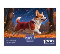 Pembroke Welsh Corgi 1000 Piece Jigsaw Puzzles Fun Challenging Modern Pet Dog for Family Activity Game Creativity & Gift Giving for Adults 70x50cm/1000pcs