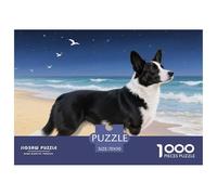 Pembroke Welsh Corgi 1000 Piece Jigsaw Puzzles Fun Challenging Modern Pet Dog for Family Activity Game for The Whole Gifts for Women Men 70x50cm/1000pcs