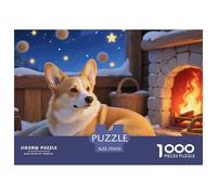 Pembroke Welsh Corgi 1000 Piece Jigsaw Puzzles Fun Challenging Modern Pet Dog for Family Activity Game Creativity & Gift Giving for Women Men 70x50cm/1000pcs