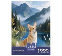 Pembroke Welsh Corgi 1000 Piece Puzzle Educational Games Decoration Puzzle Cute Pets Fun for Adults for Relaxing Decor And Gift 38x26cm/1000pcs