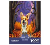 Pembroke Welsh Corgi 1000-Piece Puzzles for Adult Challenging Puzzle Games Fun, Challenging & Brainteasing Games for Adults And Kids Age 12 Years Up Decoration Puzzle 38x26cm/1000pcs