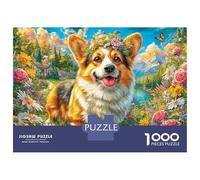Pembroke Welsh Corgi 1000 Pieces Jigsaw Puzzle for Adults. Difficult Puzzle, Game Challenge Toy, Home Decoration 52x38cm/1000pcs