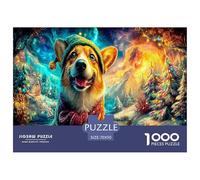 Pembroke Welsh Corgi 1000 Pieces Jigsaw Puzzles for Adults Fun, Challenging & Brainteasing Beautiful Home Decoration Art Colorful DIY Craft 70x50cm/1000pcs