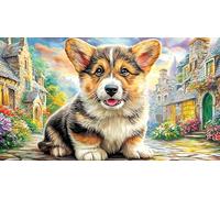 Pembroke-Welsh-Corgi 1000 Pieces Recycled Paper Jigsaw Puzzle Impossible Hard Difficult Educational Games Great Gift Idea for Adults and Kids Age 12 Years Up 70x50/1000pcs