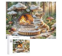 Pembroke Welsh Corgi 1000Pc Jigsaw Puzzles Adults Children Cute Pet Animals Jigsaws Post-Retirement Leisure Challenging Puzzle Great Gift Seniors Stress Reliever 500 PCS