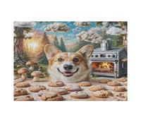 Pembroke Welsh Corgi 300 Piece Jigsaw Puzzle for Adults Cute Pet Animals Rainy Day Activity Mindful Relaxation Precision Cut Pieces Unique Gift Wall Art Decor 300 PCS