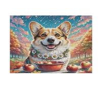 Pembroke Welsh Corgi 300 Piece Jigsaw Puzzle for Adults Teens Cute Pet Animals Jigsaw Stress Relief for Busy Lifestyles Colourful Challenge Great Gift Home Decor 300 PCS